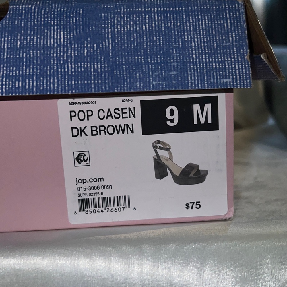 Pop Casen Dark Brown size 9